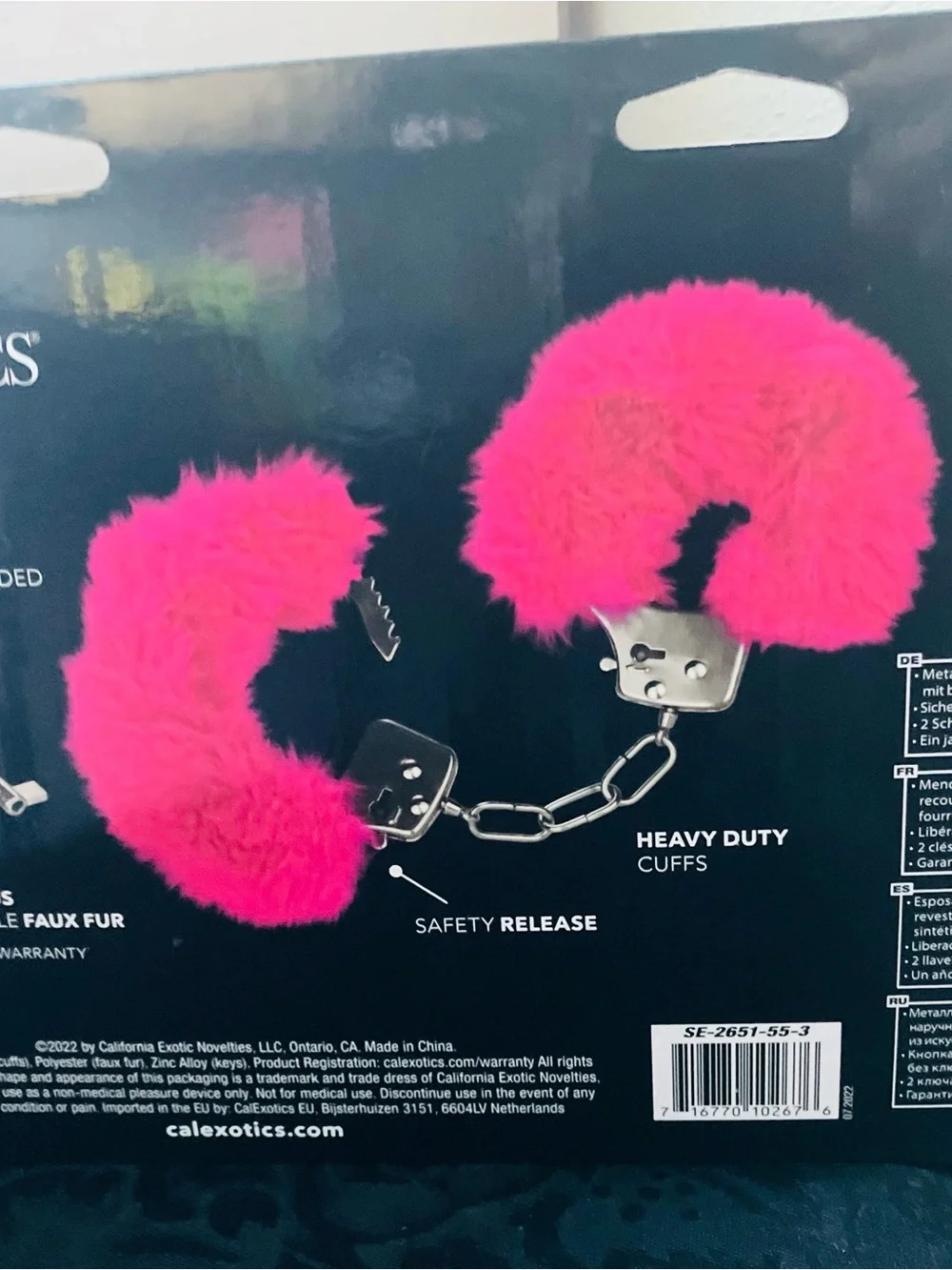 Ultra Fluffy Furry Cuffs - Pink Faux Fur Handcuffs